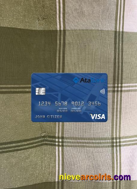 Azerbaijan ATA bank visa card photolook